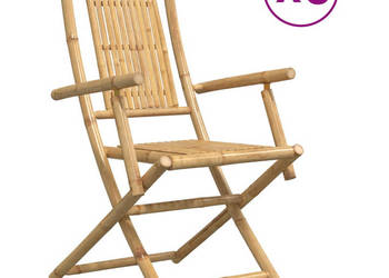 Składane krzesła ogrodowe 8 szt. 53x66x99 cm bambusowe WM-3278516