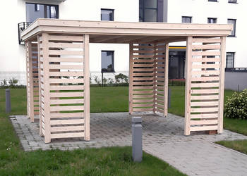ALTANA 10 3x3m Ukośne Deseczki +Papa Rynny Impregnacja od Producenta