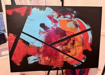 Obraz akryl na płótnie abstrakcja autorski