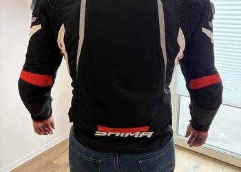 Kurtka tekstylna SHIMA MESH PRO 2.0 RED czarny czerwony biały
