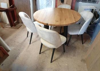 Stół drewniany okrągły rozkładany. Stół okrągły fi 120 cm