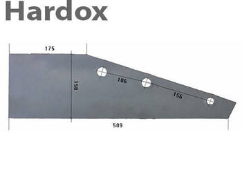 Płoza krótka HARDOX 21915/L części do pługa NIEMEYER