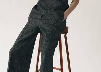 Zara komplet spodnie kamizelka M/L
