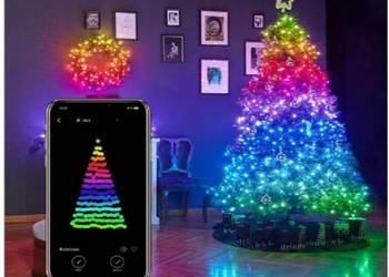 Lampki choinkowe LED zewnętrzne różne kolory 20m
