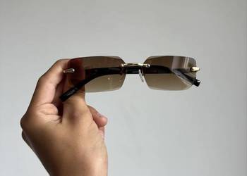 Okulary przeciwsłoneczne  bez oprawek styl retro unisex