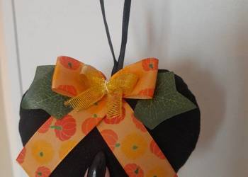 Nowa zawieszka na jesień dynie Serduszko 12cm+wstążka