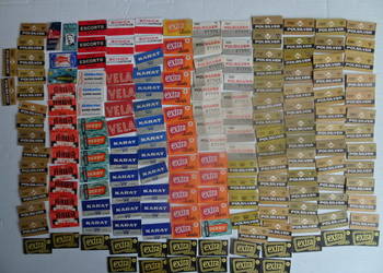 Opakowania od  zyletek--170 sztuk