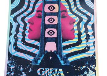 Stary plakat koncertowy Greta Van Fleet unikat kolekcjonerski rarytas