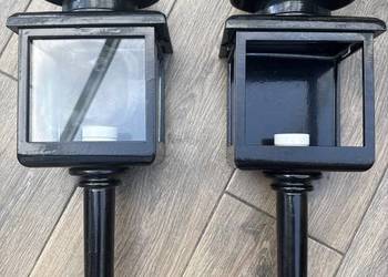 4 szt lampa powozowa zewnętrzna do stajni aluminium pomalowane proszkowe