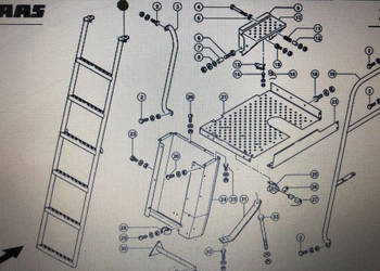 Drabinka Claas Mega 370-340 Nr 1 na rys katalogowym Nr katalogowy 000 646 … Drabinka Claas Mega 370-340 Nr 1 na rys katalogowym Nr katalogowy 000 646 …