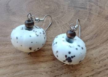 Kolczyki porcelanowe kule