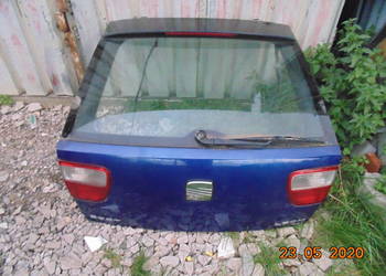 Klapa tylna tył Seat Leon I 98-05 granatowa szyba tylna