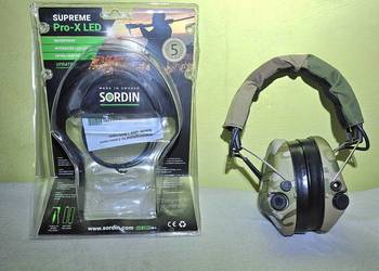 Słuchawki SORDIN Supreme PRO-X LED Gel Camo  aktywne ochronniki słuc