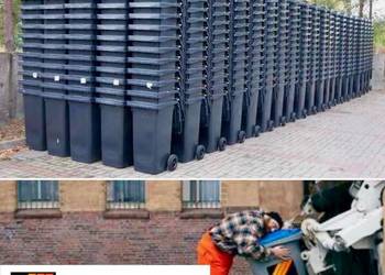 120 L cena już z dostawą,używane pojemniki na odpady, 240 L, 660 L, 1100 L