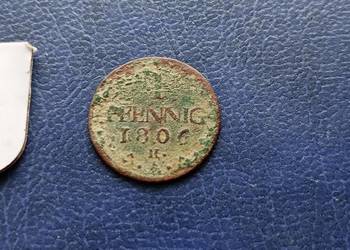 Stare monety 1 fenig 1806 Niemcy