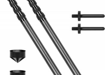 Zestaw 2 teleskopowych drążków namiotowych z włókna węglowego