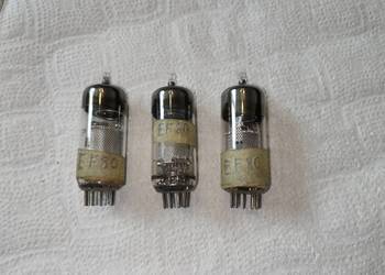 Lampy elektronowe: EF80, cena za 3 szt.