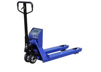 Wózek paletowy z wagą KPZ 71-9 z legalizacją ocena Zgodności