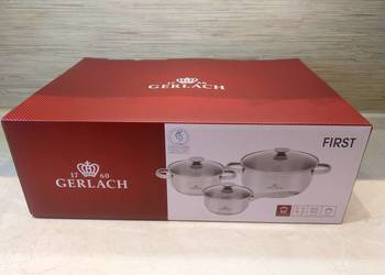 NAJTANIEJ Zestaw Garnków Garnki Rondel GERLACH 6 el. First Wysyłka