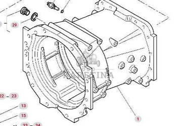 Massey Ferguson 7516 Obudowa Przekładni CZĘŚCI 4358592M5