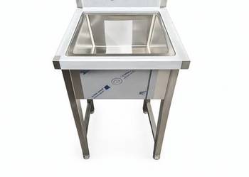 Zlew/Basen gastronomiczny 60x60x85 z półką