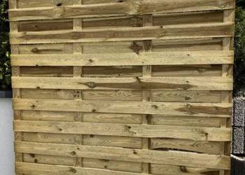 Płot Lamelowy Eco Drewniany Ogrodzenie Drewnienie