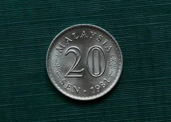 MALEZJA - 20 senów, 1981r