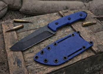 Nóż "Kadaffy Blue" Ręcznie Robiony Bushcraft Custom Knifemaking