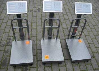 Waga Elektroniczna Magazynowa Sklepowa Platformowa Akumulator LCD 150kg cen