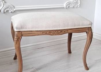 Stylowa pufa, podnóżek, stołek Ludwik, Ludwikowska, Loft