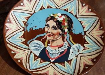 Patera talerz łowiczanka porcelit Pruszków
