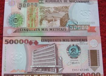MOZAMBIK 50000 METICAIS Kolekcjonerski Banknot - 1 szt. UNC