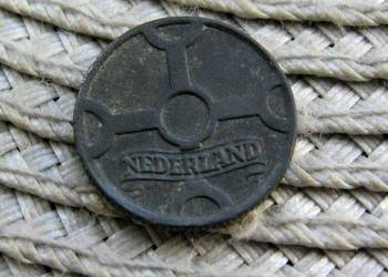 Holandia 1 Cent 1943r - Cynk