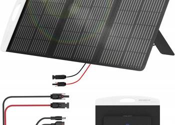 Ericsity Składany panel słoneczny 100 W, na Kemping do Podróży Powystawowy