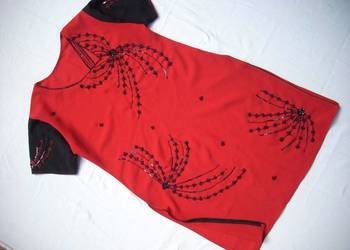Sukienka Tunika KORALIKI Cekiny 38 40 elegancka