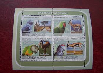 Gwinea Bissau 2008 MNH Fauna Gazele Papugi