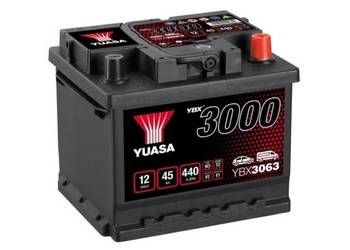Akumulator YUASA YBX3063 45Ah 440A P+ Radomsko, Brzeźnicka 58