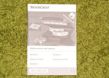 Opiekacz do Panini SPM 2000 D2 - SILVER CREST- instrukcja pl
