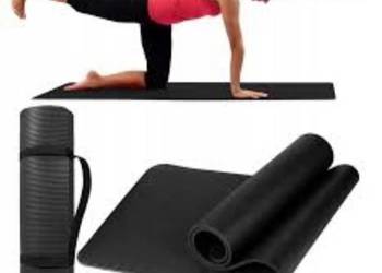 Mata do ćwiczeń Karimata Joga Fitness czarna XL 1cm