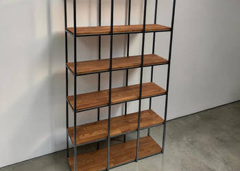 Regal metalowy loft Rzeszów dąb szafa na wymiar Regal metalowy loft dąb