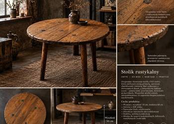 Stolik Antyk wabi-sabi