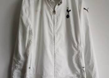 Kurtka Puma wiatrówka biała zasuwana na zamek po bokach kieszenie wiosna vi