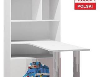 POLICJA 8 - N36 regał z biurkiem dziecięcy 80x40 w.190