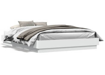 Rama łóżka z oświetleniem LED biała 120x200 cm WM-3209800