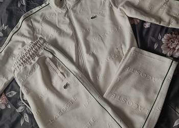 Komplet dresowy Lacoste Tracksuit - biały rozmiar S promocja