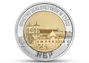 Moneta 5 zł Opactwo Benedyktynów w Tyńcu