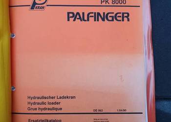 Dokumenty książka Dozór UDT ŻURAW Hds Palfinger PK 8000