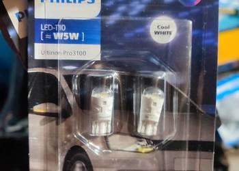 2 Żarówki LED nowe Philips Ultinon Pro3100 T10 W5W cool white zimna biel