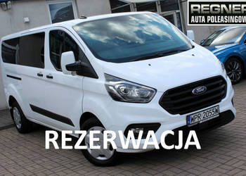Ford Transit Custom Long 9-osobowy SalonPL FV23% Nowy Rozrząd Android Temp…