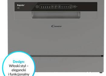 Zmywarka CANDY Rapido CP 6E51LS Połowa załadunku, Funkcja Express, Wash&dr…